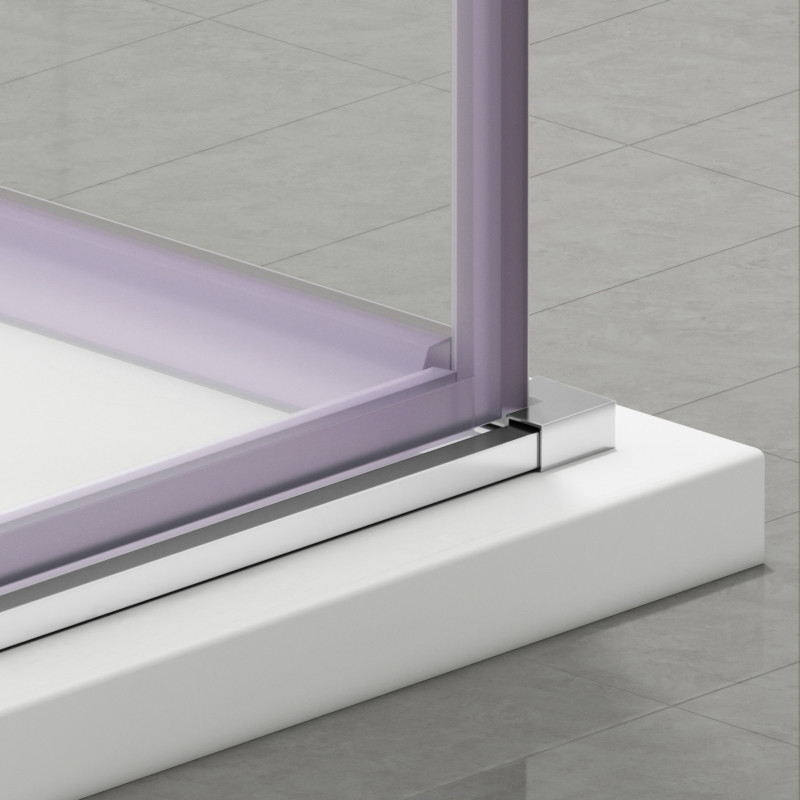 Kabina prysznicowa rozsuwana Rio - CHROM 90x90 cm