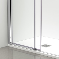 Kabina prysznicowa rozsuwana Rio - CHROM 80x90 cm