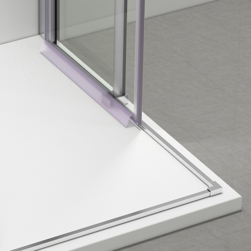 Kabina prysznicowa rozsuwana Rio - CHROM 100x100 cm