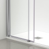 Kabina prysznicowa rozsuwana Rio - CHROM 80x80 cm