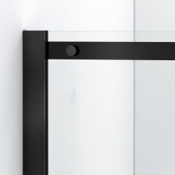 Kabina prysznicowa rozsuwana Rio - BLACK 100x100 cm