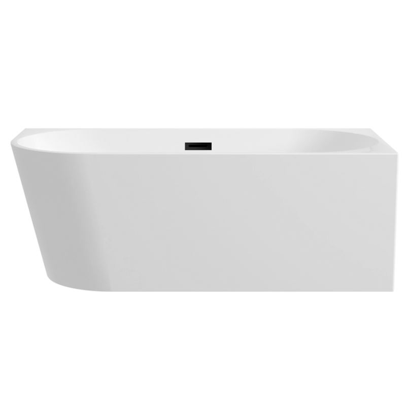 Wanna wolnostojąca narożna prawa AVOLA z pokrywką BLACK - 170 x 80 cm