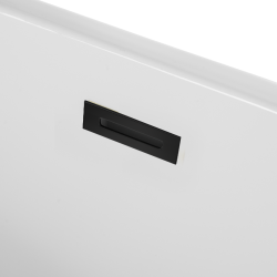 Wanna wolnostojąca narożna prawa AVOLA z pokrywką BLACK - 170 x 80 cm