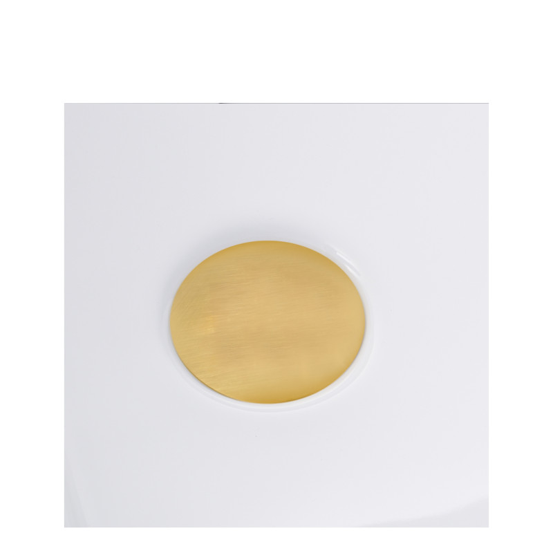 Wanna wolnostojąca narożna lewa AVOLA z pokrywką GOLD - 170 x 80 cm