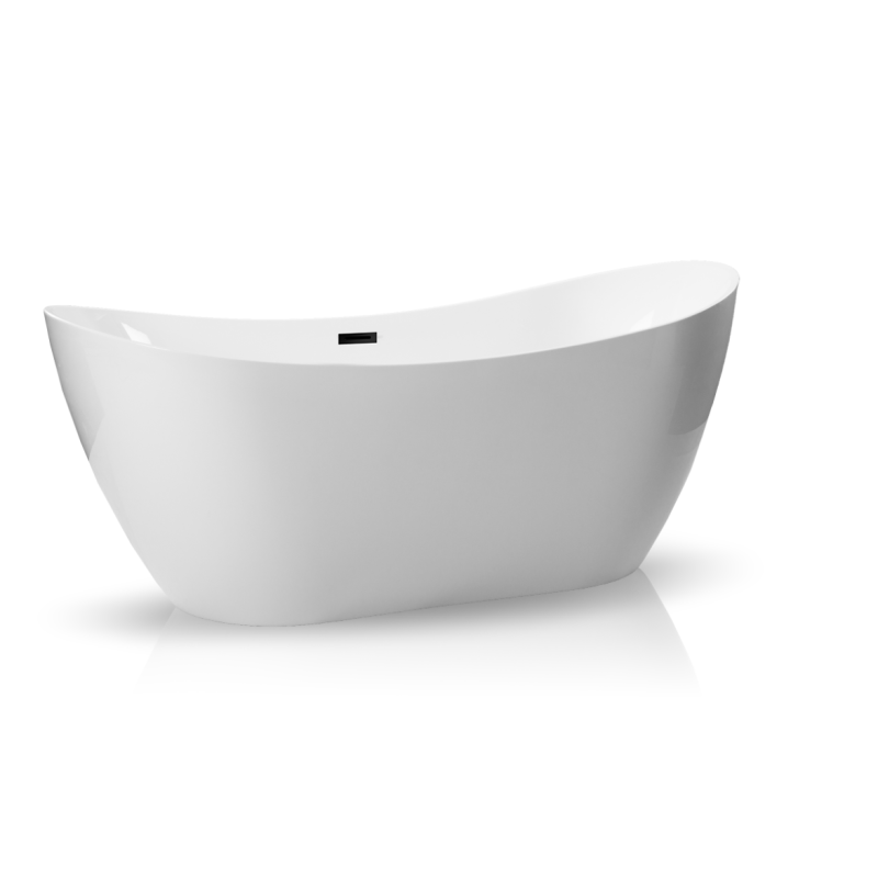 Wanna wolnostojąca PARMA z pokrywką BLACK - 170 x 72 cm