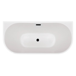 Wanna wolnostojąca przyścienna VIVA z pokrywką BLACK - 170 x 80 cm