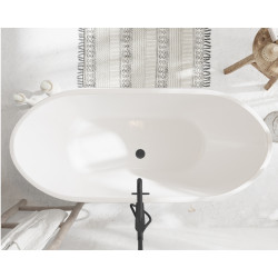 Wanna wolnostojąca PARMA z pokrywką BLACK - 170 x 72 cm