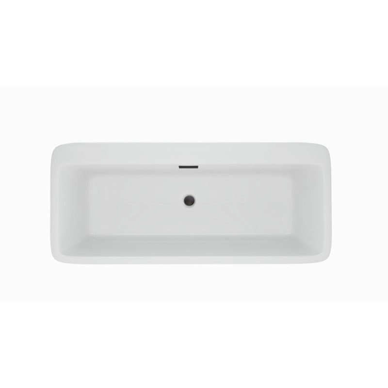 Wanna wolnostojąca ROMA z pokrywką BLACK - 170 x 80 cm