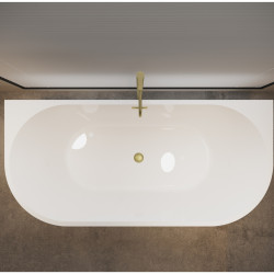 Wanna wolnostojąca przyścienna VIVA z pokrywką GOLD - 170 x 80 cm