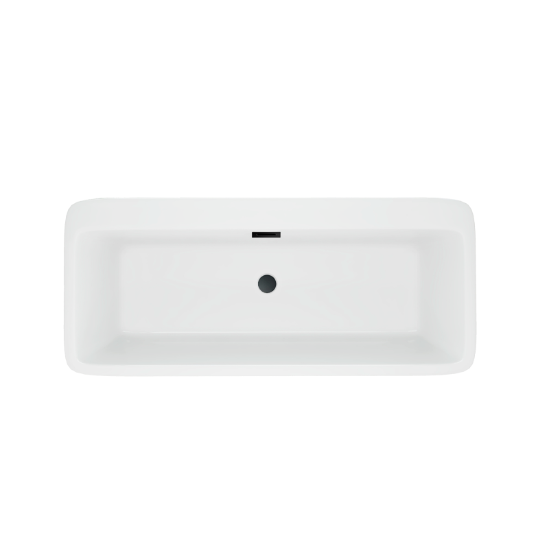 Wanna wolnostojąca ROMA z pokrywką BLACK - 170 x 80 cm