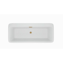 Wanna wolnostojąca ROMA z pokrywką GOLD  - 170 x 80 cm
