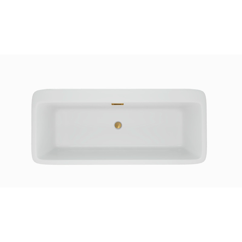 Wanna wolnostojąca ROMA z pokrywką GOLD  - 170 x 80 cm