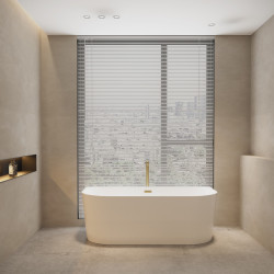 Wanna wolnostojąca przyścienna VIVA z pokrywką GOLD - 170 x 80 cm