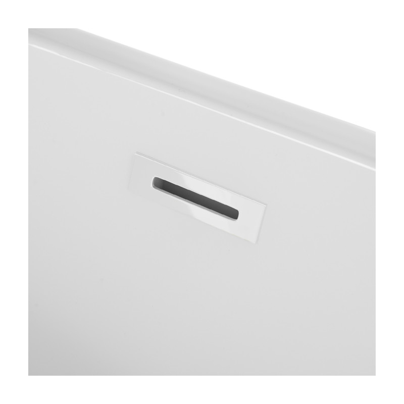 Wanna wolnostojąca narożna lewa AVOLA z pokrywką WHITE - 160 x 80 cm