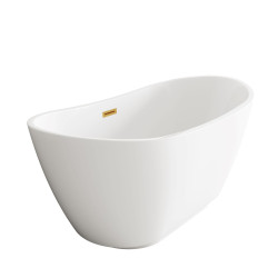 Wanna wolnostojąca PARMA z pokrywką MIRROR GOLD - 170 x 72 cm