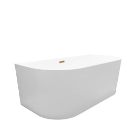 Wanna wolnostojąca przyścienna VIVA z pokrywką COPPER - 150 x 75 cm