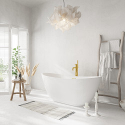 Wanna wolnostojąca PARMA z pokrywką MIRROR GOLD - 170 x 72 cm