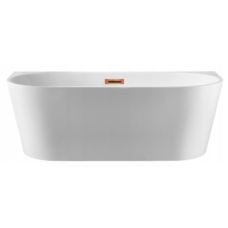 Wanna wolnostojąca przyścienna VIVA z pokrywką COPPER - 160 x 75 cm