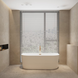 Wanna wolnostojąca przyścienna VIVA z pokrywką COPPER - 170 x 80 cm