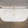 Wanna wolnostojąca przyścienna VIVA z pokrywką MIRROR GOLD - 170 x 80 cm