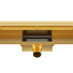 W-Drain NEXT 2w1 Odpływ liniowy ścienny 70 cm dwustronny złoty