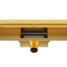 W-Drain NEXT 2w1 Odpływ liniowy ścienny 70 cm dwustronny złoty