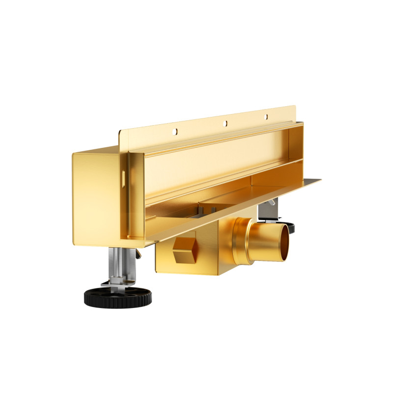 W-Drain NEXT 2w1 Odpływ liniowy ścienny 70 cm dwustronny złoty