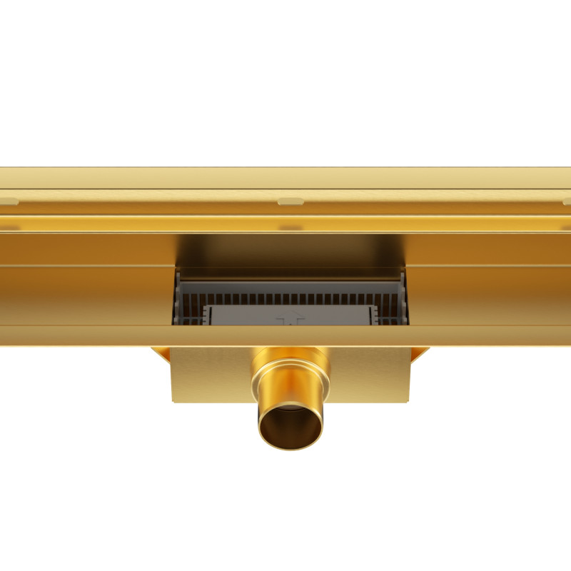W-Drain NEXT 2w1 Odpływ liniowy ścienny 80 cm dwustronny złoty