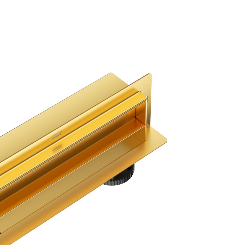 W-Drain NEXT 2w1 Odpływ liniowy ścienny 70 cm dwustronny złoty