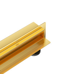 W-Drain NEXT 2w1 Odpływ liniowy ścienny 100 cm dwustronny złoty