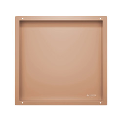 WALL-BOX NO RIM - Półka wnękowa bezramkowa COPPER 30x30x10 cm