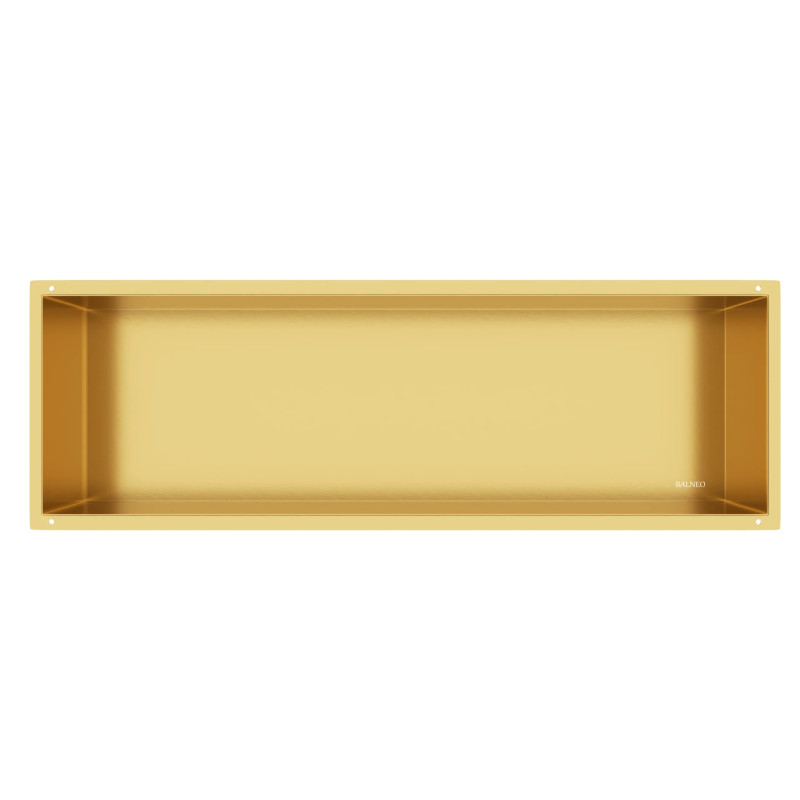 WALL-BOX NO RIM - Półka wnękowa bezramkowa GOLD 90x30x10 cm