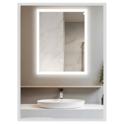 Lustro podświetlane 50x70 cm COSMO- Antypara, Ściemnianie, Zmiana Barwy