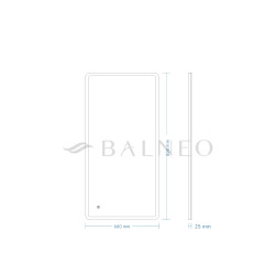 Lustro podświetlane 60x80 cm LUMIN- Antypara, Ściemnianie, Zmiana barwy