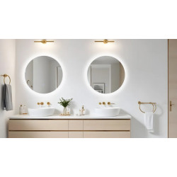 Lustro podświetlane MOON 70 cm- Antypara, Ściemnianie, Zmiana barwy