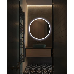 Lustro podświetlane MOON 80 cm- Antypara, Ściemnianie, Zmiana barwy