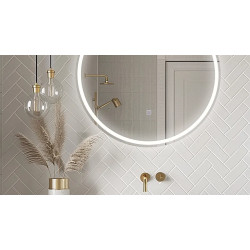 Lustro podświetlane SUN 70 cm- Antypara, Ściemnianie, Zmiana barwy