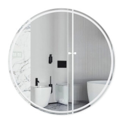 Lustro podświetlane SUN 70 cm- Antypara, Ściemnianie, Zmiana barwy