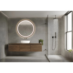 Lustro podświetlane VENUS 80 cm- Antypara, Ściemnianie, Zmiana barwy