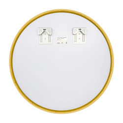 Lustro niepodświetlane okrągłe CORINA GOLD 70 cm, rama aluminiowa