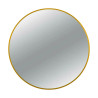 Lustro niepodświetlane okrągłe CORINA GOLD 80 cm, rama aluminiowa