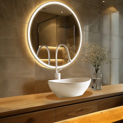 Umywalka nablatowa LOREN  42 x 33 cm biała, ceramiczna