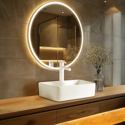 Umywalka nablatowa SAVIA  49 x 38 cm biała, ceramiczna