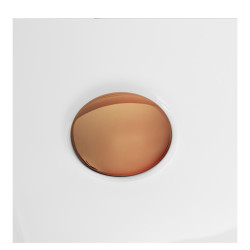 Wanna wolnostojąca narożna lewa AVOLA z pokrywką COPPER - 150 x 75 cm