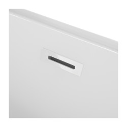 Wanna wolnostojąca narożna lewa AVOLA z pokrywką WHITE - 150 x 75 cm