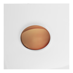 Wanna wolnostojąca narożna prawa AVOLA z pokrywką COPPER - 150 x 75 cm