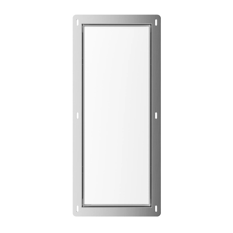 WALL-BOX BRUSH "S" LEWY - WHITE GLASS 53,2 x 23,2 x 15 cm