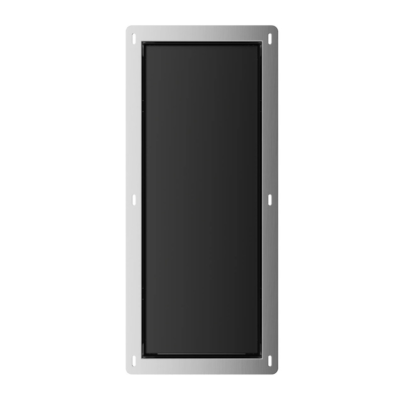 WALL-BOX BRUSH "S" LEWY - BLACK GLASS 53,2 x 23,2 x 15 cm