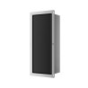 WALL-BOX BRUSH "S" LEWY - BLACK GLASS 53,2 x 23,2 x 15 cm