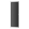 WALL-BOX BRUSH "L" LEWY - BLACK GLASS 68,2 x 23,2 x 15 cm